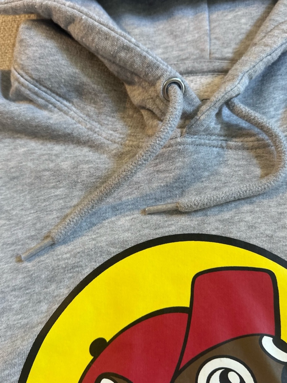 BUC-EE’S Gray Logo Hoodie Sweatshirt Whimsical Athleisure Active Comfy Unisex M - Picture 3 of 11